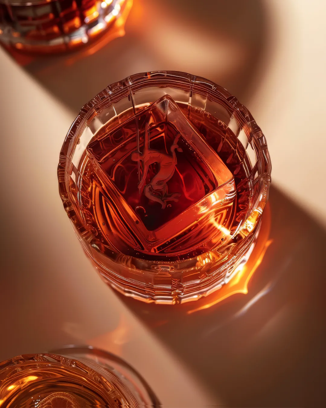 Cognac on the rock, whisky on the rock remy martin