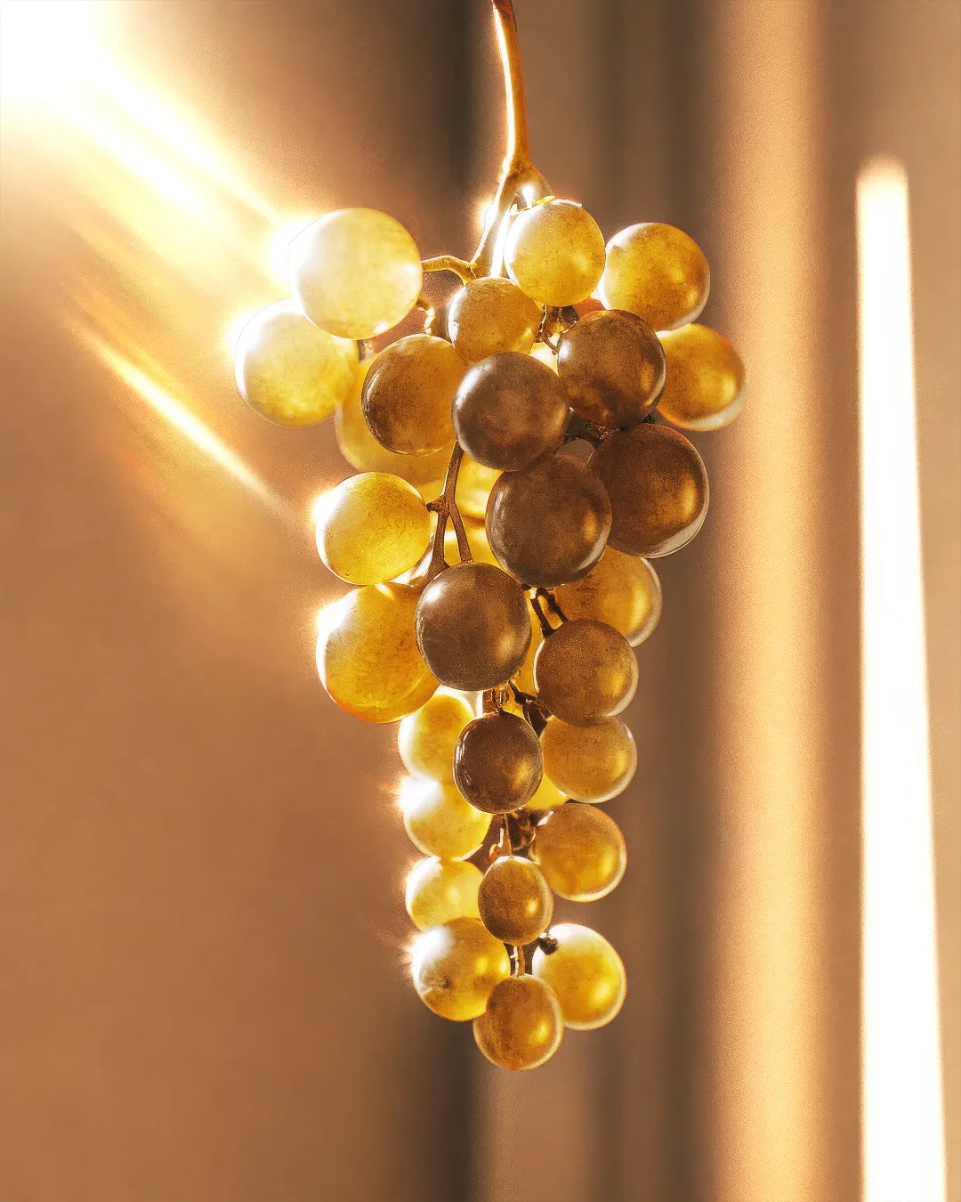 golden white grapes, remy martin light, enhanced